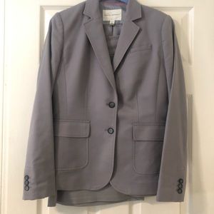 Light Grey Suit Skirt set